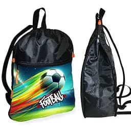 Рюкзак-мешок для школы с футбольным мячом детская сумка для обуви и спортивной одежды (01467)