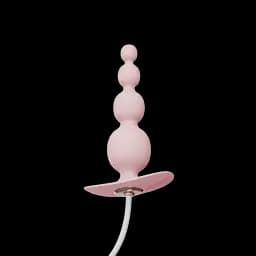 Анальная пробка Qingnan No.8 Mini Vibrating Anal Bead 12 см (розовый)