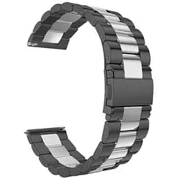Браслет до Samsung Gear S3 - чорно-срібний ширина кріплення 22мм нержавіюча сталь Stainless Premium (WB006METALBLACKSILVERS3B)