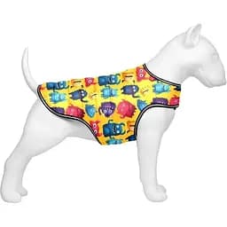 Курточка-накидка для собак Collar Waudog Clothes, рисунок "Мохнатые монстры", S, А 32 см, B 41-51 см, С 25-35 см