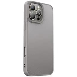 TPU чохол Carbon Protective with Magsafe для Apple iPhone 16 Pro Max (6.9) Grey