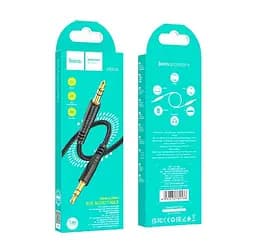 Кабель AUX Hoco UPA24 Smooth AUX audio cable Чорний - мініатюра 2