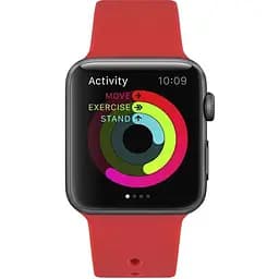 Ремінець Uwatch Silicone Strap for Apple Watch 42/44 mm Red - мініатюра 3