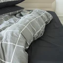 Простирадло MirSon Ranforce Elite 17-4751 Julia 180x220 см сіре (2200008934347)