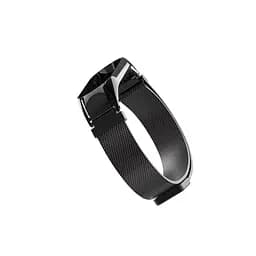 Ремінець для фітнес-браслета Boorui для Xiaomi Mi Band 5 і 6 міланська петля чорний - мініатюра 3