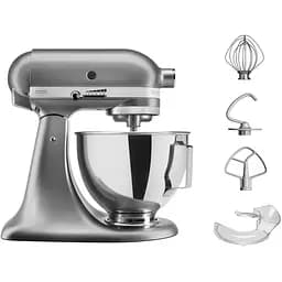 Планетарный миксер KitchenAid 4.3 л серебристый (5KSM95PSECU)
