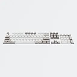 Набір кейкапів Dark Project Keycaps PBT Dark Project KS-48 (DP-KS-0048) сiро-бiлi