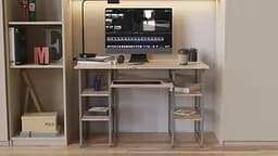Комп'ютерний стіл Ferrum-decor Тім 75x120x60 сірий ДСП Дуб Сан-Марино 16мм (FRD-102461) - мініатюра 4