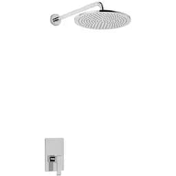 Душевая система Kohlman Axis 40 chrome + BOX скрытого монтажа QW220NR40, Хром