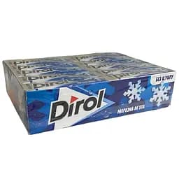 Упаковка жевательной резинки Dirol Морозная мята 14 г x 30 шт.
