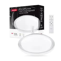 Світильник світлодіодний настінно-стельовий Maxus Functional Ceiling light 75W 3CCT Remote Aura з пультом дистанційного керування