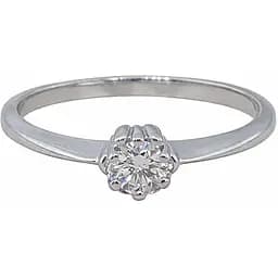 Золотое кольцо с бриллиантом. 11379/1 17