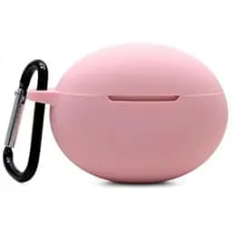 Чехол-накладка DK Silicone Candy Friendly с карабином для Huawei FreeBuds 4i (pink)