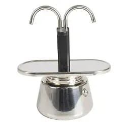 Кавоварка гейзерна Bo-Camp Stainless Steel 2-cups Silver срібляста (2200545) - мініатюра 4