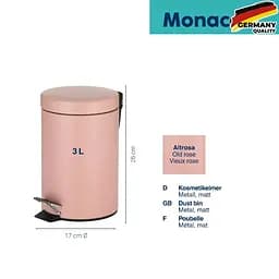 Відро для сміття Kela Monaco 3 л суха троянда (20525) - мініатюра 5