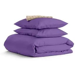 Комплект постільної білизни Cosas Lavender CS1 Євро орхідея (Ranfors48_PlumLight_CellAshbeige_200)