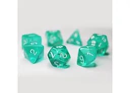 Набір кубиків Transparent 7 Dice Set - Aqua , 7 шт. (g7dtran07) - мініатюра 3