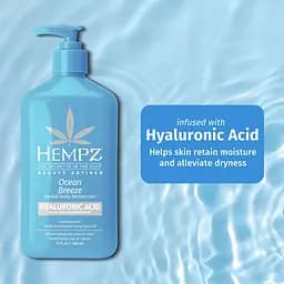 Молочко зволожуюче з гіалуроновою кислотою "Оушен Бріз" Ocean Breeze Herbal Body Moisturizer with Hyaluronic Acid Hempz 66 ml - мініатюра 3