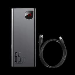 Зовнішній акумулятор Baseus Adaman Metal Digital Display 20000mAh 65W PPIMDA-D01 - мініатюра 3
