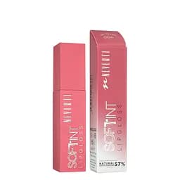 Блеск тинт для губ Neverti Soft Tint Lipgloss (NP802), 004 Светло-вишневый