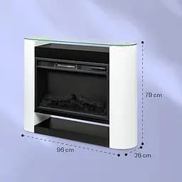 Електричний камін Klarstein Studio 10 Arc 1800 Вт (10038402) - мініатюра 2