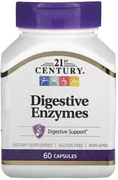 Суміш ферментів 21st Century Digestive Enzymes, 60 капсул для покращення травлення