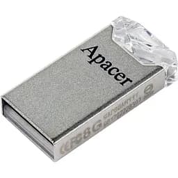 USB флеш накопичувач Apacer 64GB AH111 Crystal USB 2.0 (AP64GAH111CR-1) - мініатюра 2