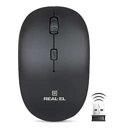 Мишка REAL-EL RM-301 black - мініатюра 2