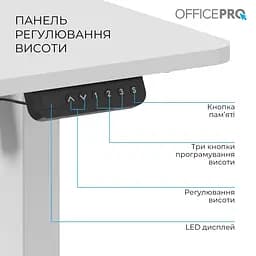 Геймерський стіл OfficePro ODE1470W (ODE1470W) - мініатюра 6