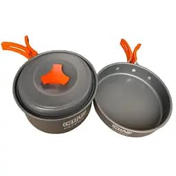 Набір туристичного посуду для походів Сила: каструля + сковорода