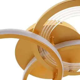 Люстра стельова Brille в спальню LED 48W WW+NW+CW G (WBL-53C/3) - мініатюра 3