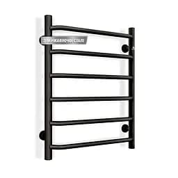 Водяна рушникосушка Navin Блюз 500x600, чорний муар 12-028053-3680, Чорний матовий