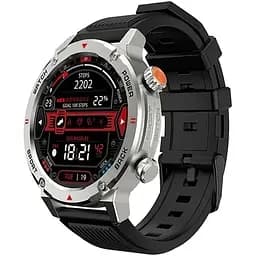 Смарт-часы iMiki D-2 Silicone Strap AMOLED Black-Silver