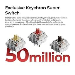 Клавіатура Keychron C3 Pro V2 87Key K pro Red USB-A QMK Hot-swap 8K EN/UKR RGB Black (C3PX-H1-UA) - мініатюра 11