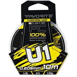 Флюорокарбон Favorite U1 FC 10 м 1.5/0.205 мм 6.4 lb/2.89 кг - мініатюра 2