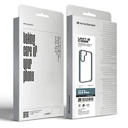 Чехол для Samsung Galaxy S24 Plus 5G (SM-S926), UNIT2, серый, ударопрочный, прозрачный противоударный чехол-накладка из TPU и поликарбоната (PC), с защитными бортиками, защита всего корпуса от ударов и царапин, ArmorStandart (ARM74817) - мініатюра 2