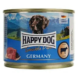Влажный корм для собак Happy Dog Sens Pure Rind, с говядиной, 200 г