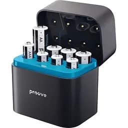 Зарядний пристрій з акумуляторами Proove Compact Station 8pcs (4xAAA + 4xAA) black (RBCS00000001)