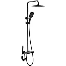 Душовя система Rea Rob з термостатом та виливом black REA-P6627, Чорний