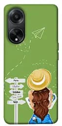 Чохол Demsky Travel girl для Oppo A58 4G
