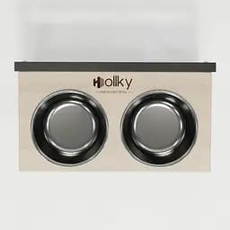Hollky Flex M — миски на регульованій підставці для середніх собак (2 × 0.85 л) - мініатюра 6