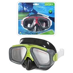 Маска для плавання 55975 Intex від 8 років, регульований ремінець, в слюді (6941057403502) МІКС
