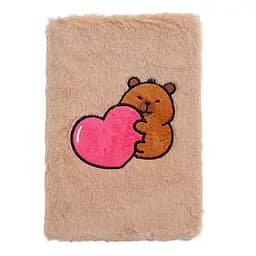 Блокнот плюшевий CAPYBARA 9 А5 80 арк. клітинка в асортименті