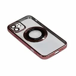 Магнитный чехол XON PhoneCase Magnetic для iPhone 12 (PCMC1112100P 8284) Розовый/Прозрачный