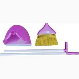 Совок для прибирання Zambak Plastik та щітка з довгими ручками фіолетовий (ZP-129v) - мініатюра 5