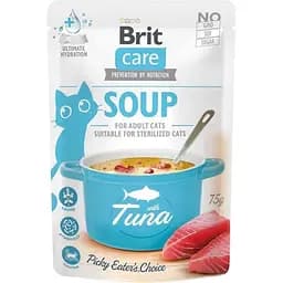 Корм влажный Brit Care Soup with Tuna с тунцем 75 г