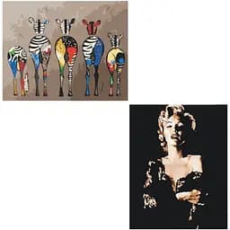 Набір картин за номерами 2 в 1 Art Craft Життя, як веселка 40х50 (11602-AC) та Жінка епохи 40х50 см (10616-AC)