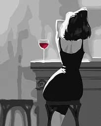 Картина за номерами "Вечірні думки" Ideyka KHO4839 40х50 см