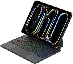 Чехол для iPad Pro 13 дюймов (2024) с клавиатурой, магнитная клавиатура с мультисенсорным трекпадом, магнитный беспроводной чехол