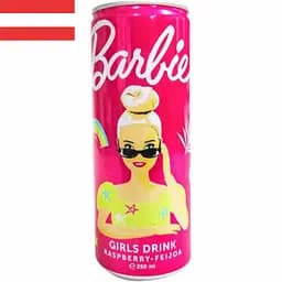 Безалкогольний газований напій The Drinks Barbie Girls зі смаком малини-фейхоа 250 мл